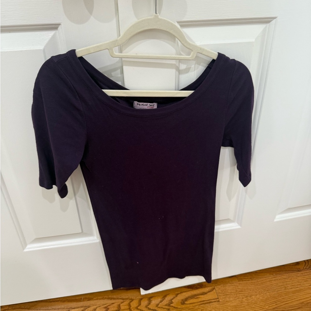 Michael Stars Rich Plum Bodysuit